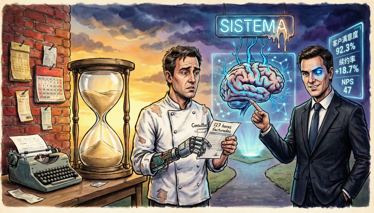 El techo invisible de la consultoría (y por qué tus horas te están arruinando)